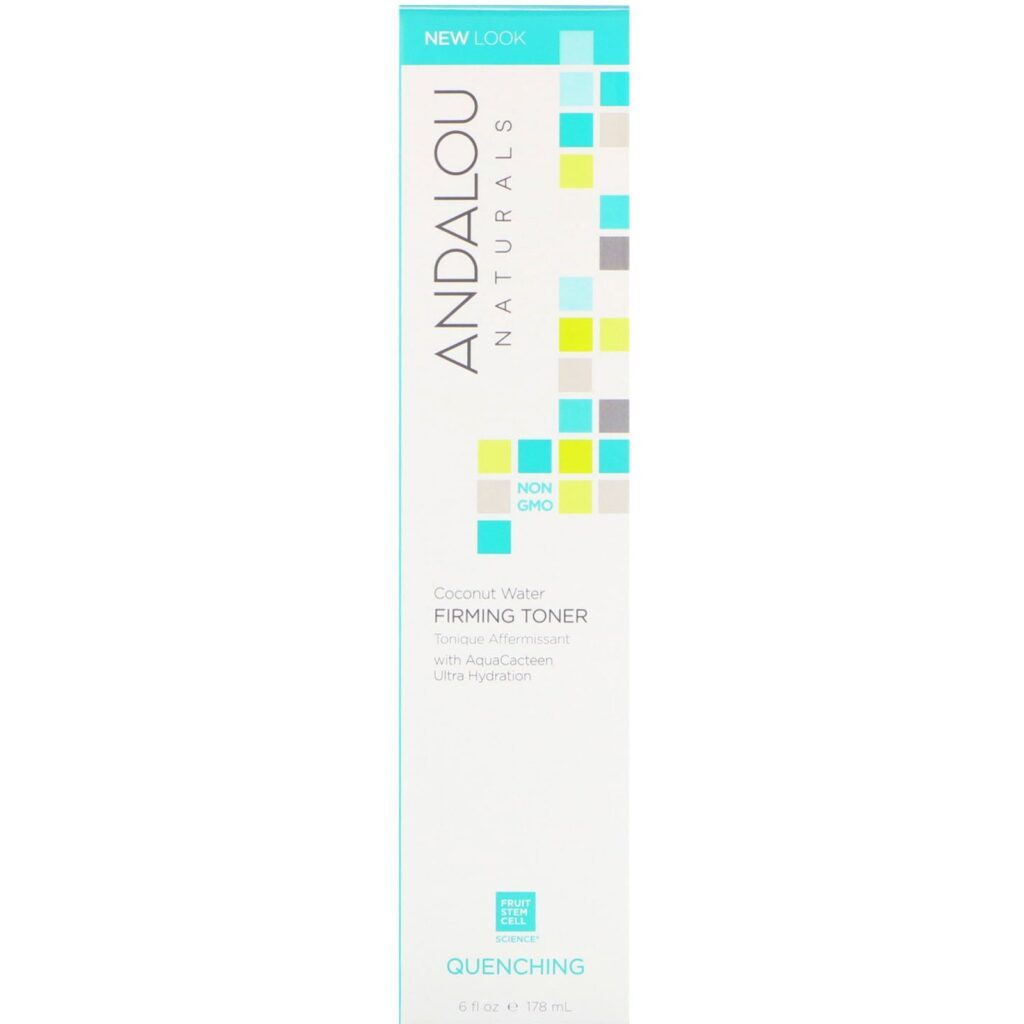 Andalou Naturals, Firming Toner, Coconut Water, Quenching, 6 fl oz (178 ml) - Imagem 2