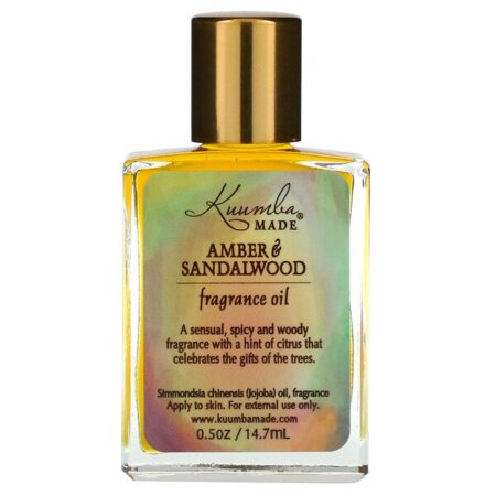 Kuumba Made, Óleo perfumado, âmbar e sândalo, 0,5 oz. (14,7 mL)