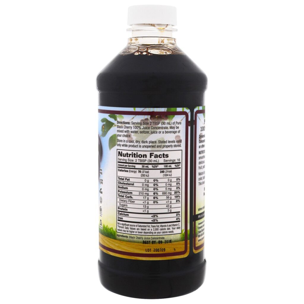 Dynamic Health Laboratories, Cereja Preta Pura, 100% de Suco Concentrado, Não Adoçado, 473 ml (16 fl. oz) - Imagem 2