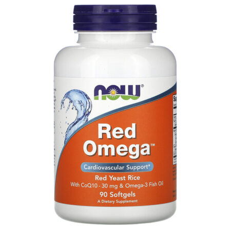 Now Foods, Red Omega, Red Yeast Rice with CoQ10, 30 mg, 90 Softgels