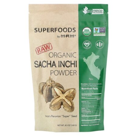 MRM, Pó de Sacha Inchi Orgânica Crua, 240 g (8,5 oz)