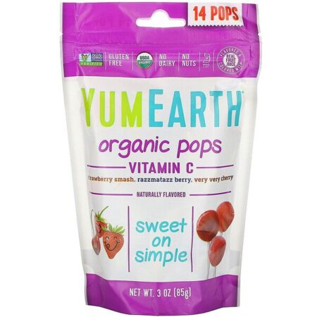 YumEarth, Power Crunch Protein Energy Bar, 14 Pops, 85 g (3 oz)