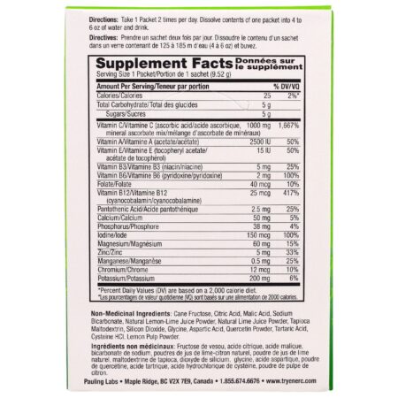 Ener-C, Vitamina C, Pó Efervescente, Lima-Limão, 30 Pacotes, 10,1 oz. (285.6 g) - Image 2