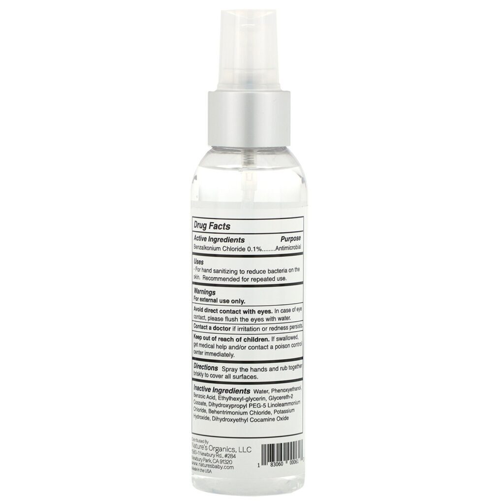 Nature's Baby Organics, Gentle Hand Sanitizer, Alcohol Free, 4 oz (113.4 g) - Imagem 2