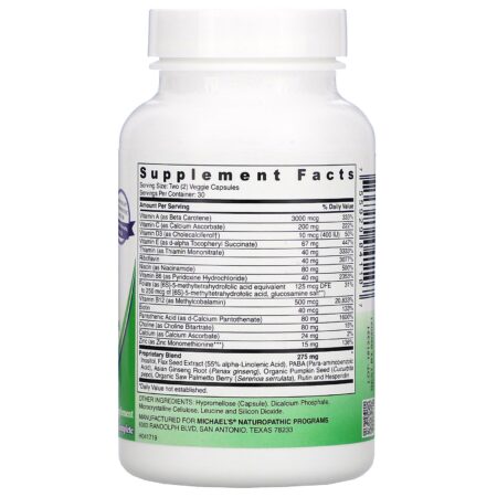 Michael's Naturopathic, Cápsulas para Meninos Adolescentes, Multivitamínico Diário, 60 Cápsulas Vegetarianas e Kosher - Image 2