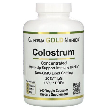 California Gold Nutrition, Colostro, Concentrado, 240 Cápsulas Vegetais