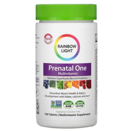 Rainbow Light, Multivitamínico Prenatal One, 150 Comprimidos