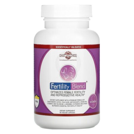 Daily Wellness Company, Fertility Blend for Women, 90 Cápsulas Vegetais - Imagem 3