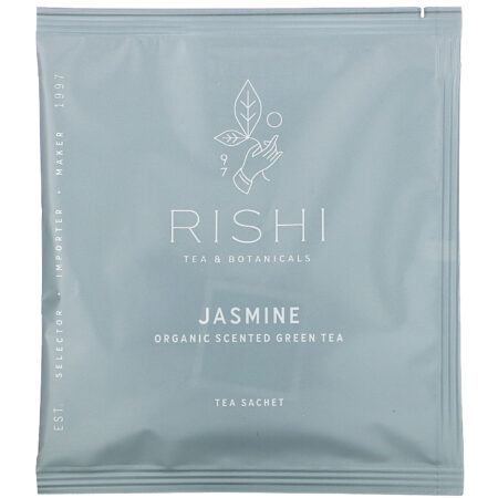 Rishi Tea, Organic Scented Green Tea, Jasmine, 15 Sachets, 1.48 oz (42 g) - Image 3