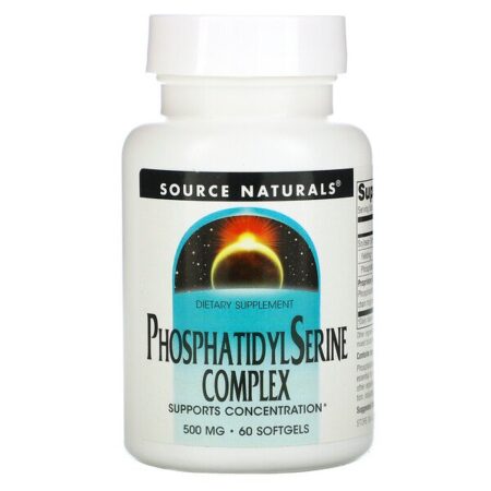 Source Naturals, Complexo de Fosfatidilserina, 500 mg, 60 Cápsulas Softgel