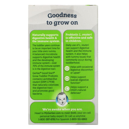 Gerber, Good Start, Grow, Toddler Digestive & Immune Support Probiotic Ages 1+, 30 Single Serve Packets - Image 4