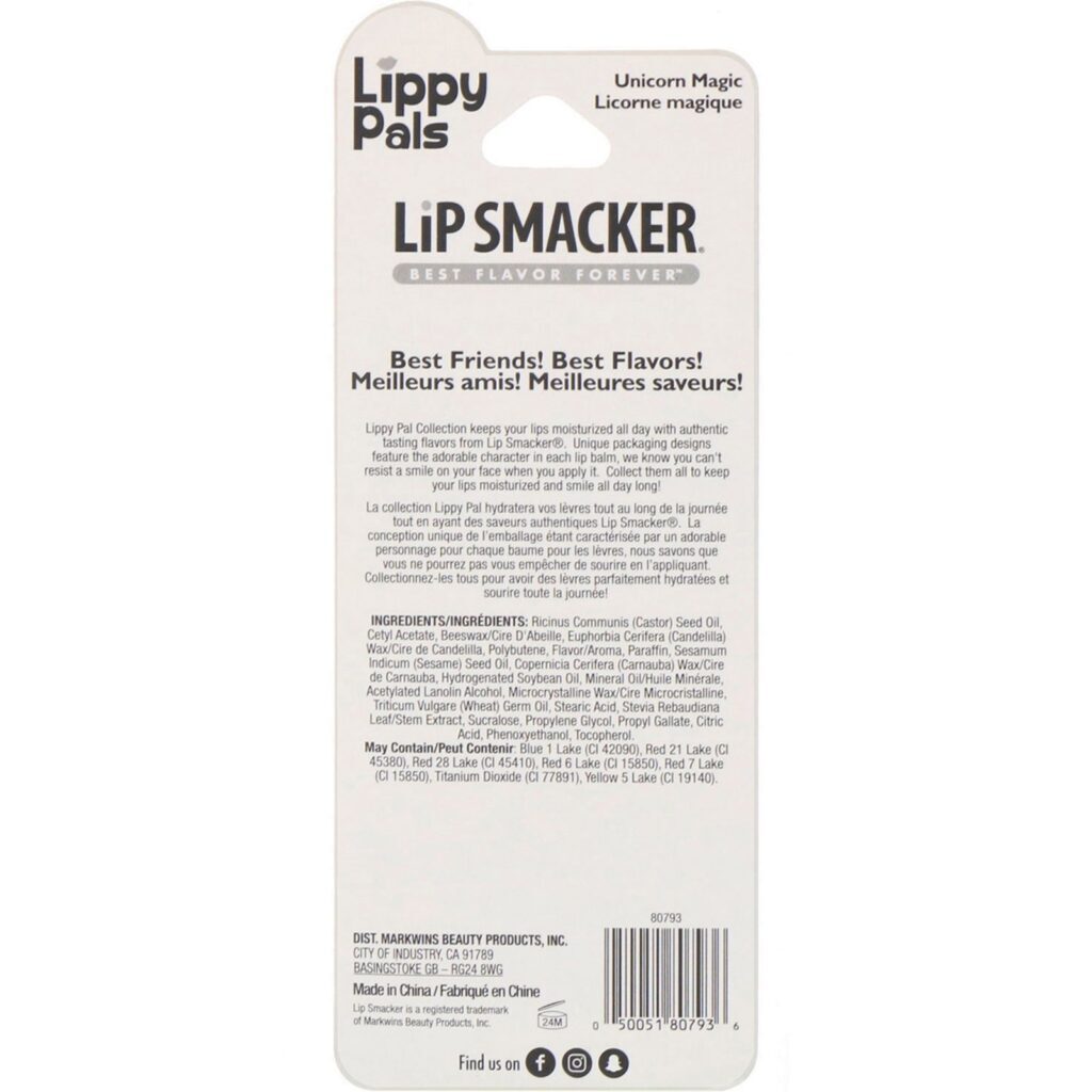 Lip Smacker, Protetor labial Lippy Pals, Unicorn, Unicorn Magic, 0,14 oz (4 g) - Imagem 2