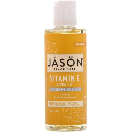 Jason Natural, Óleo de Vitamina E para a Pele, 5.000 UI, 118 ml (4 fl oz)