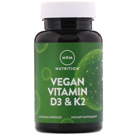 MRM, Vitaminas Veganas D3 e K2, 60 Cápsulas Veganas