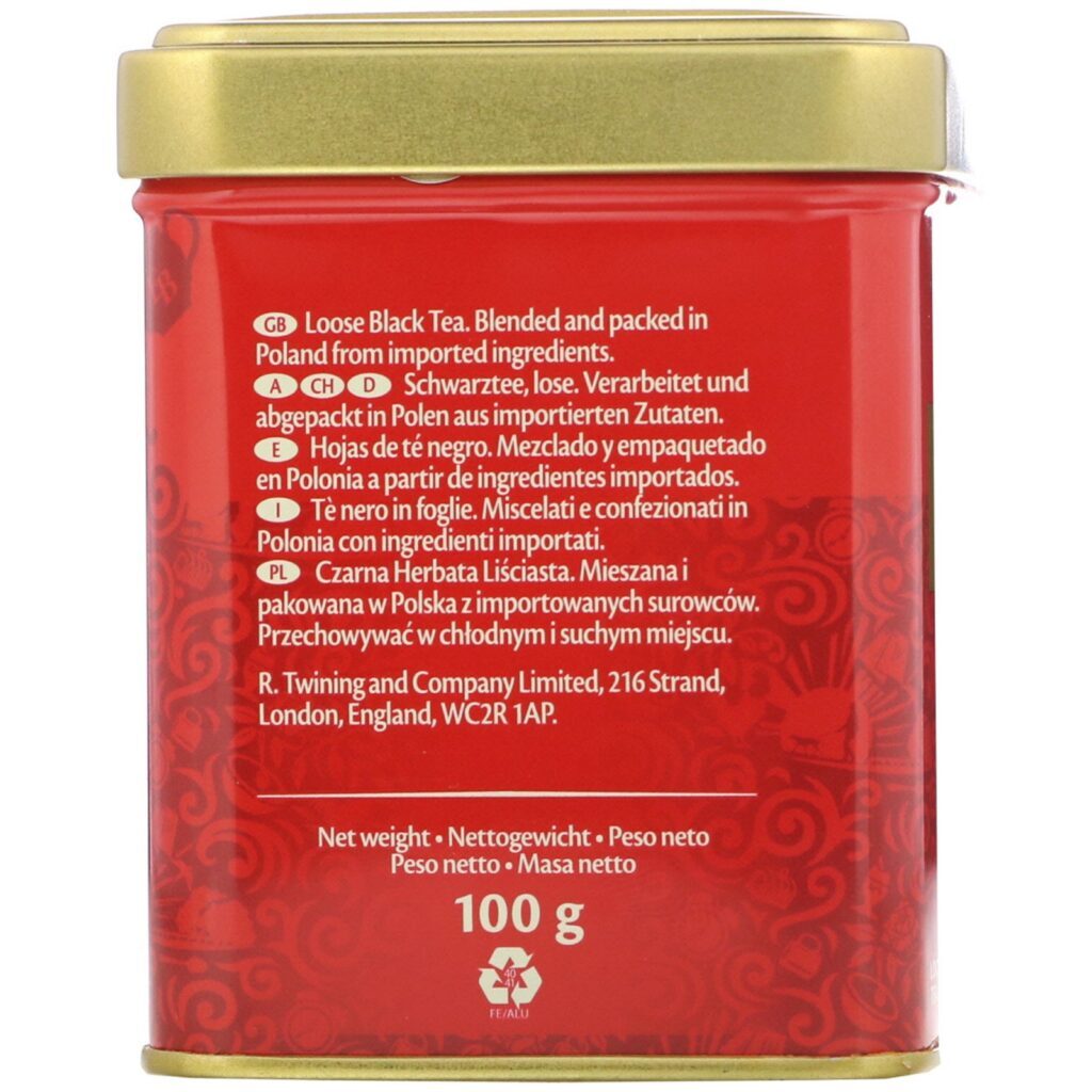Twinings, Clássicos, Chá Solto para Café da Manhã Inglês, 3.53 oz (100 g) - Imagem 2