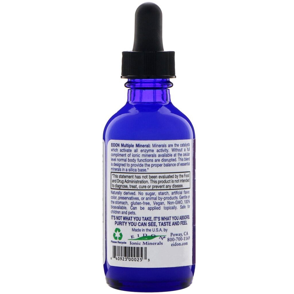 Eidon Mineral Supplements, Multiminerais, Concentrado Líquido, 2 oz (60 ml) - Imagem 3