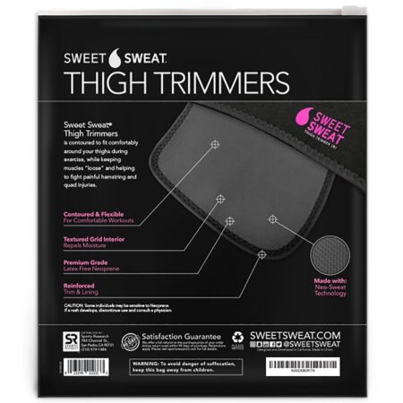 Sports Research, Sweet Sweat Thigh Trimmers, Medium, Pink, 1 Pair - Image 2