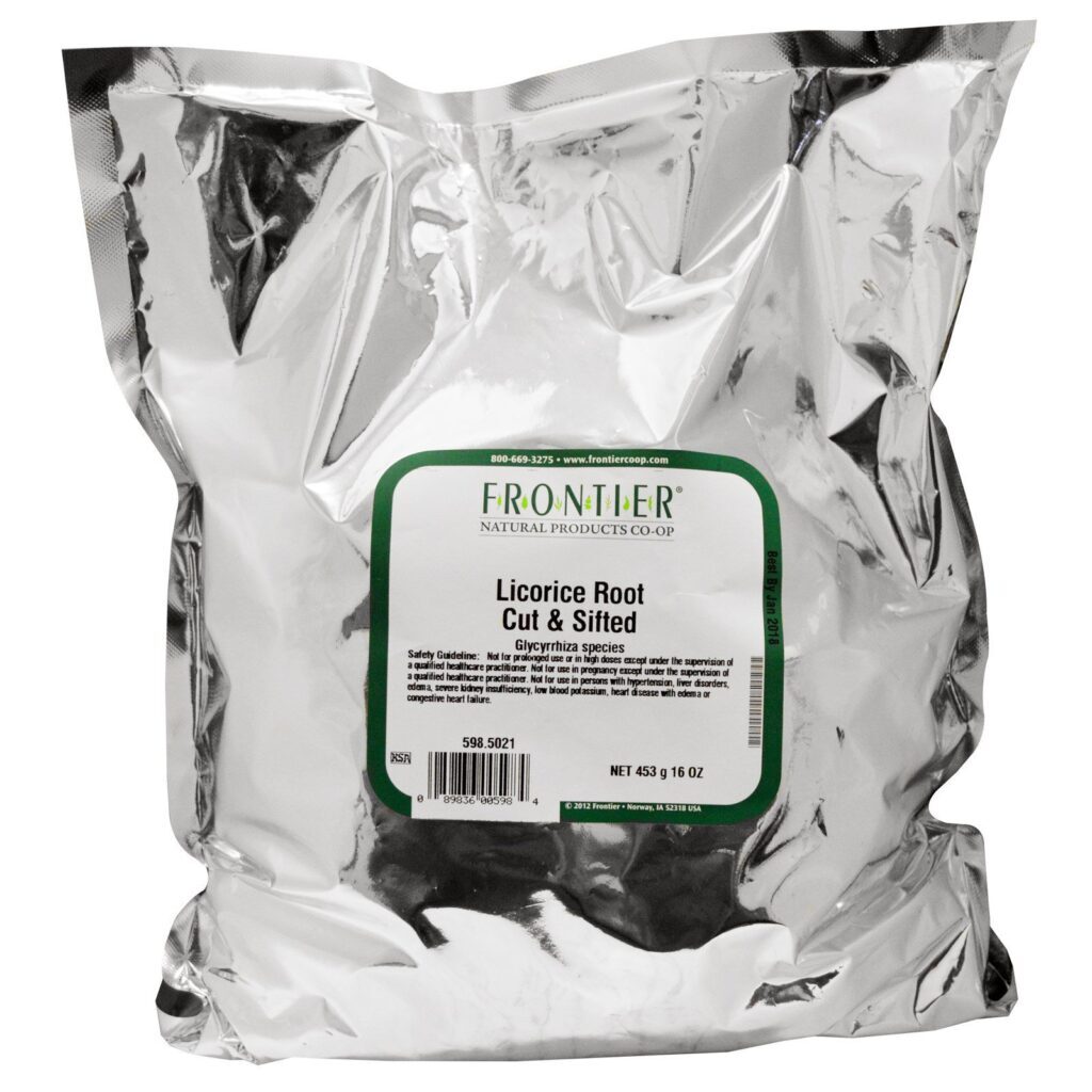 Frontier Natural Products, Raiz de Alcaçuz Cortada & Peneirada, 16 oz (453 g) - Imagem 2