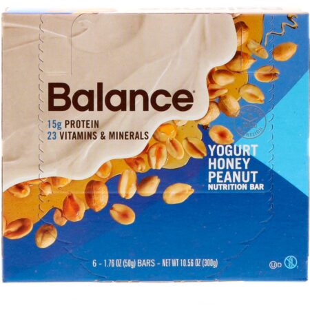 Balance Bar, Barra de Nutrição, Iogurte de Mel e Amendoim, 6 Barras, 50 g Cada - Image 2