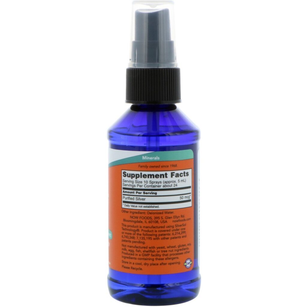 Now Foods, Sol de Prata, 4 onças fluidas (118 mL) - Imagem 2
