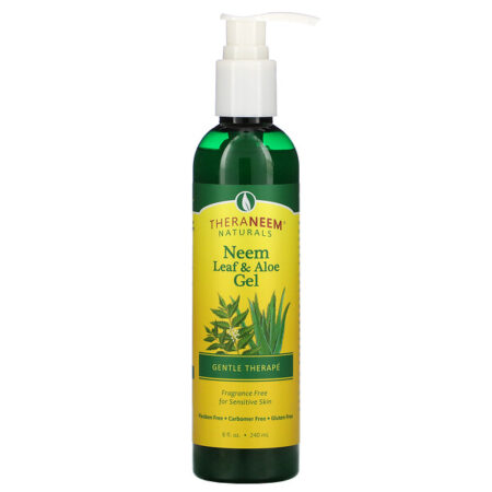 Organix South, TheraNeem Naturais, Folha de Nim e Gel de Aloe, Terapia Suave, Sem Fragrância, 240 ml (8 fl oz)