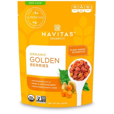 Navitas Organics, Orgânico, Frutos Dourados, 8 oz (227 g)