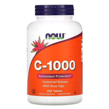 Now Foods, C-1000, 250 Comprimidos