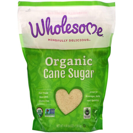 Wholesome, Organic Cane Sugar, 1,81 kg (4 lbs)