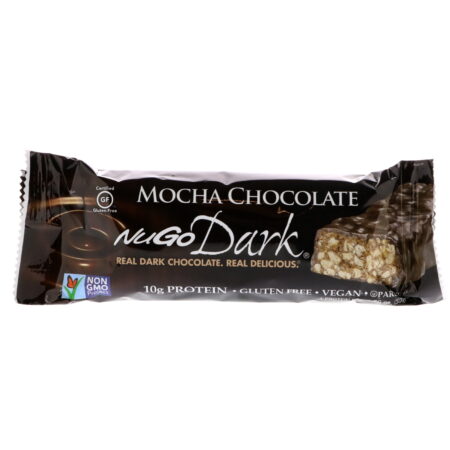 NuGo Nutrition, NuGo Dark, Protein Bars, Chocolate Mocha, 12 Barrinhas, 50 g (1,76 oz) Cada - Image 4