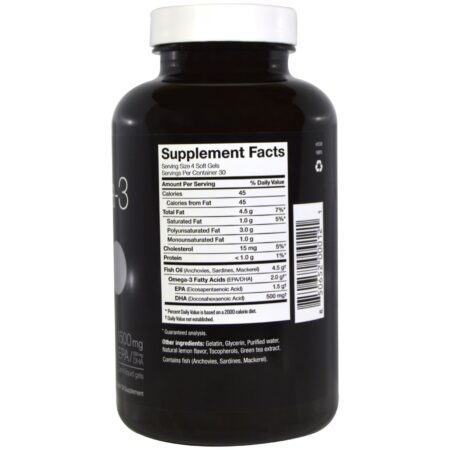 Ascenta, NutraSea hp, Ômega-3, força extra EPA, Sabor Limão, 120 Softgels - Image 2