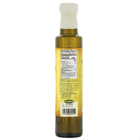 Flora, Óleo de Sacha Inchi Orgânico Extra Virgem, 250 ml (8,5 fl oz) - Image 2