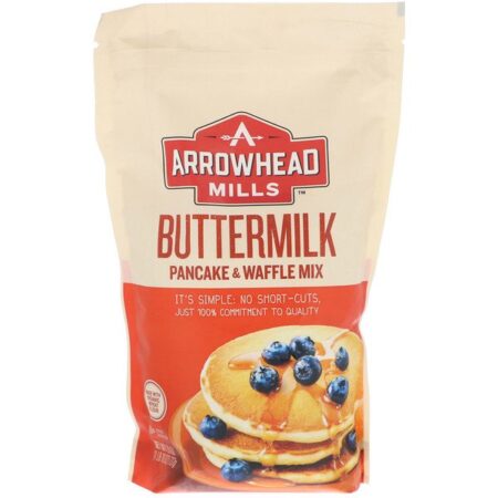 Arrowhead Mills, Mistura Natural para Panquecas e WafflesNatural, Buttermilk, 26 oz (737 g)