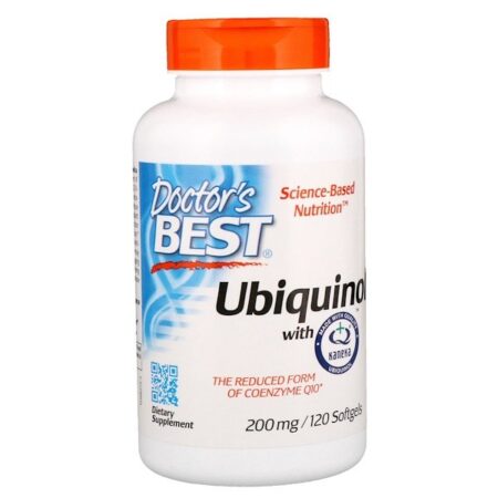 Doctor's Best, Ubiquinol com Kaneka, 200 mg, 120 Cápsulas Softgel