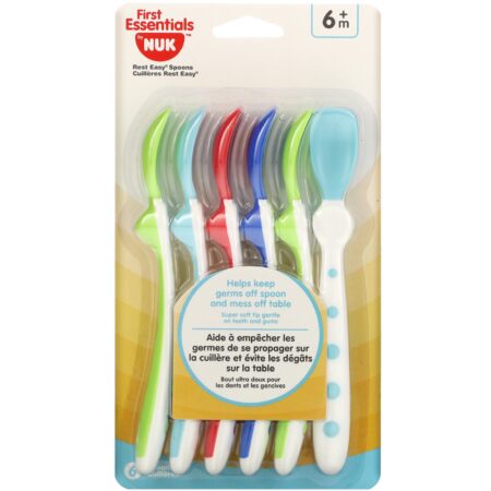 NUK, First Essentials, Rest Easy Spoons, 6+ Months, 6 Spoons - Image 2