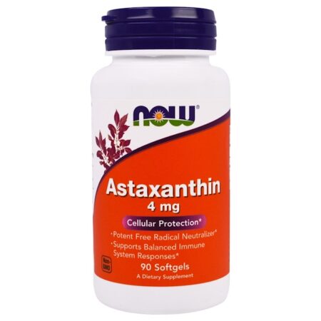 Now Foods, Astaxantina, 4 mg, 90 Cápsulas Softgel