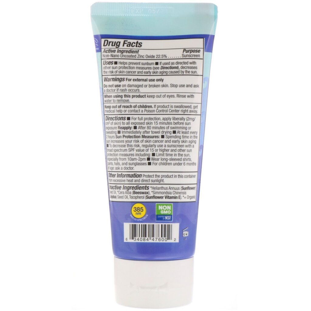 Badger Company, Sport, Protetor Solar Mineral Natural, SPF 35, Sem Perfume, 87 ml (2,9 fl oz) - Imagem 2