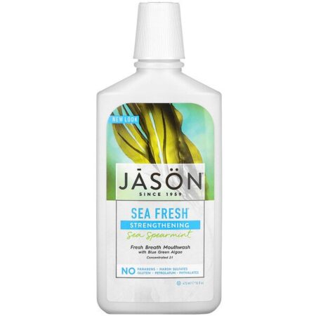 Jason Natural, Sea Fresh, Enxaguante Bucal, Hortelã, 16 fl oz (473 ml)