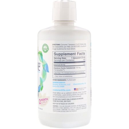 Restore, Para Saúde Intestinal, Suplemento Mineral, 946 ml (32 fl oz) - Imagem 2