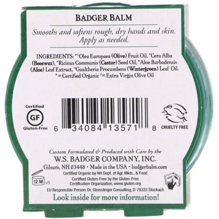 Badger Company, Pomada Badger para Mãos que Trabalham Duro, 56 g (2 oz) - Image 3