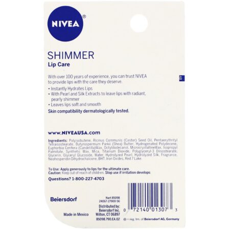 Nivea, Radiant Lip Care, Shimmer, 0.17 oz (4.8 g) - Image 3