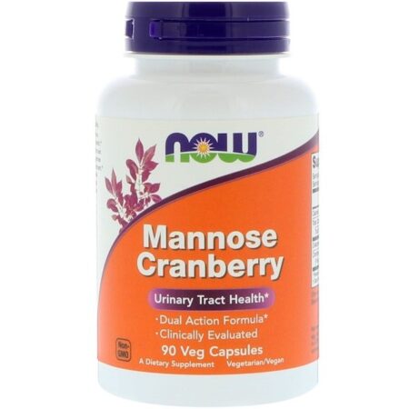 Now Foods, Manose de Cranberry, 90 cápsulas vegetais