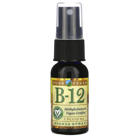 Pure Vegan, B-12, Spray, 500 mcg, 29,5 ml