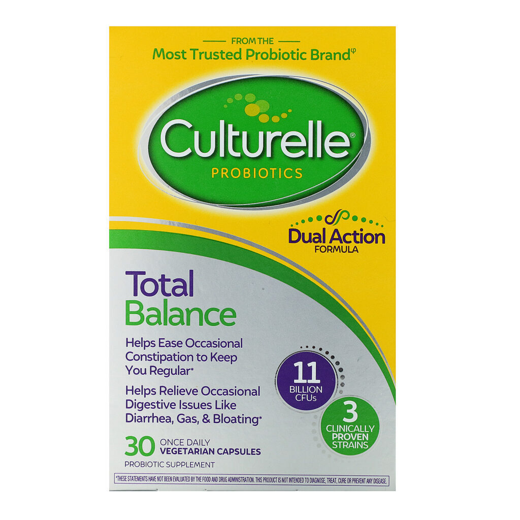 Culturelle, Probiotics, Total Balance, 11 Billion CFU, 30 Vegetarian Capsules - Imagem 2