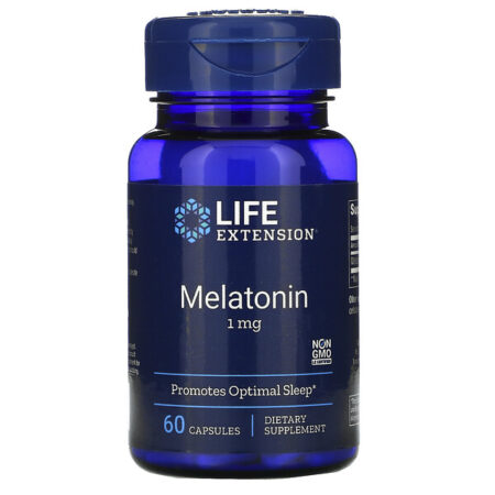 Life Extension, Melatonina, 1 mg, 60 Cápsulas