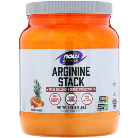 Now Foods, Sports, Arginine Stack, Tropical Punch , 2.2 lbs. (1 kg)