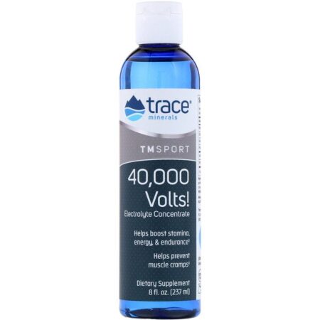 Trace Minerals Research, TM Sport, 40.000 Volts!, Electrolyte Concentrate, 237 ml (8 fl oz)