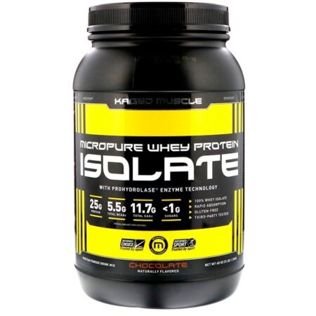 Kaged Muscle, Isolado de Proteína Whey MicroPure, Chocolate, 48 oz (1,36 kg)