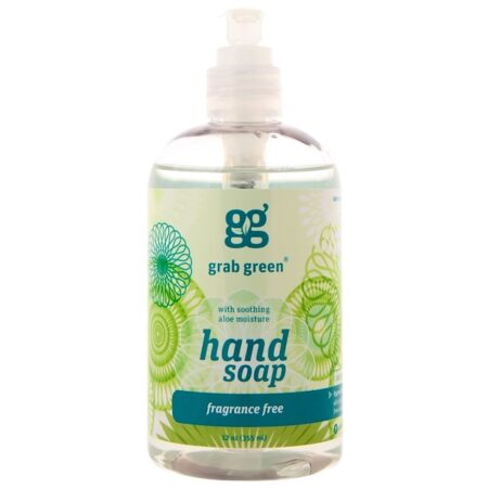 Grab Green, Sabonete Líquido para Mãos, Sem Perfume, 12 onças fluidas (355 mL)