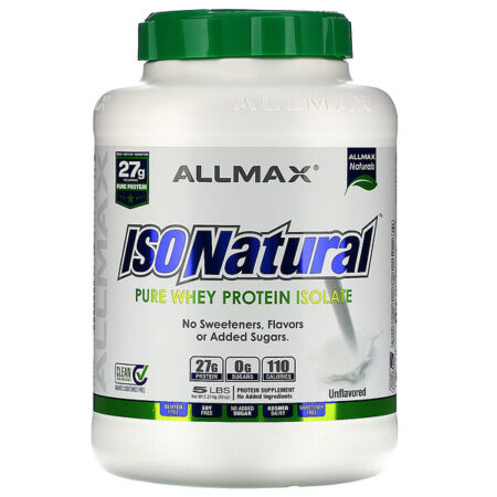 ALLMAX Nutrition, IsoNatural, Isolado de Proteína Whey Puro, O Original, Sem Sabor, 2,25 kg (5 lbs)