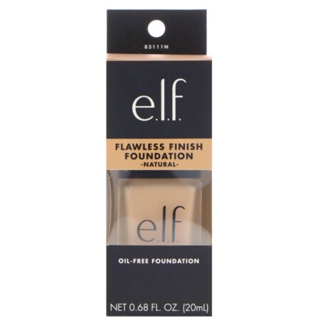 E.L.F., Flawless Finish Foundation, Sem Óleo, Natural, 20 ml (0,68 fl oz) - Image 2